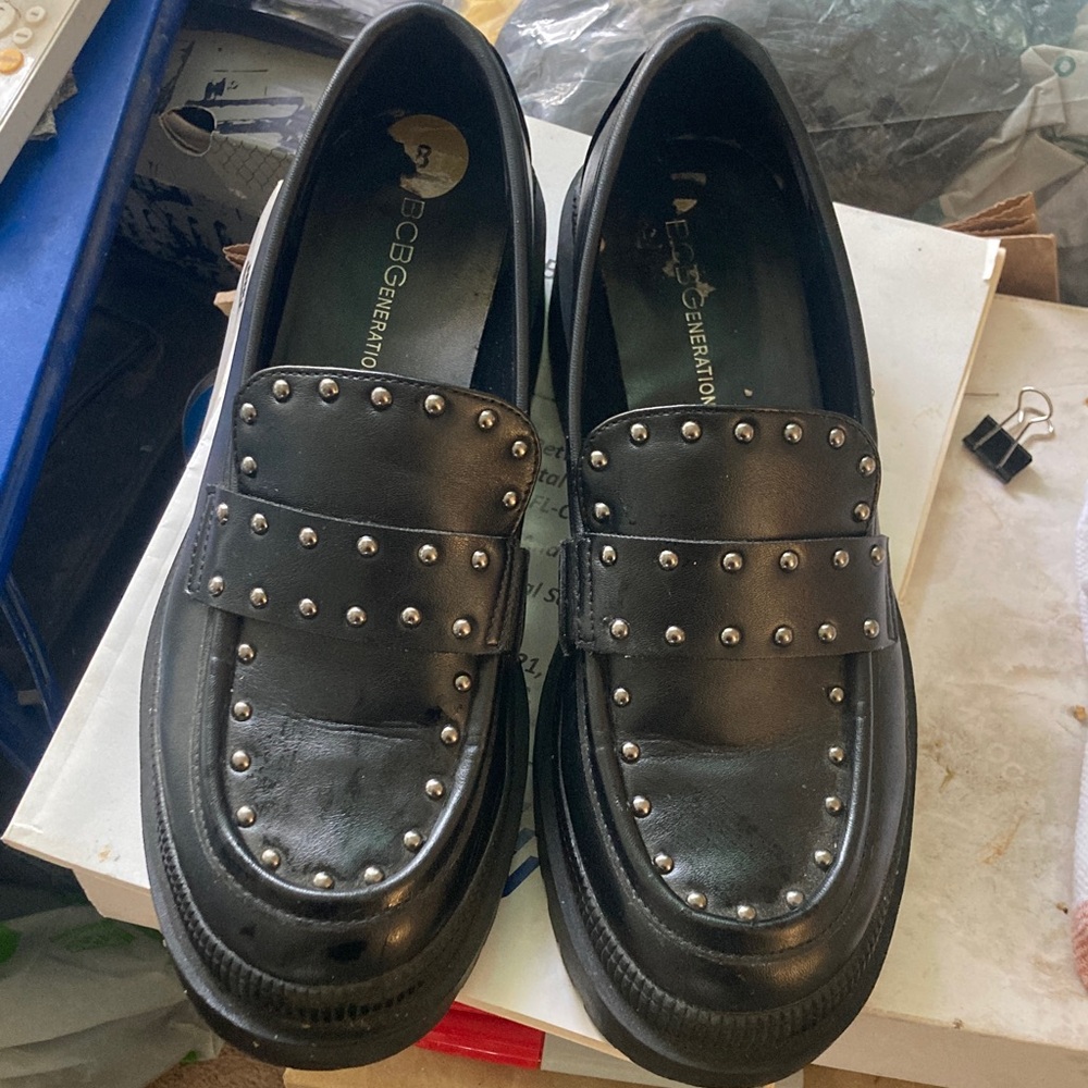 Bcbgeneration Black Studded Flats - image 1